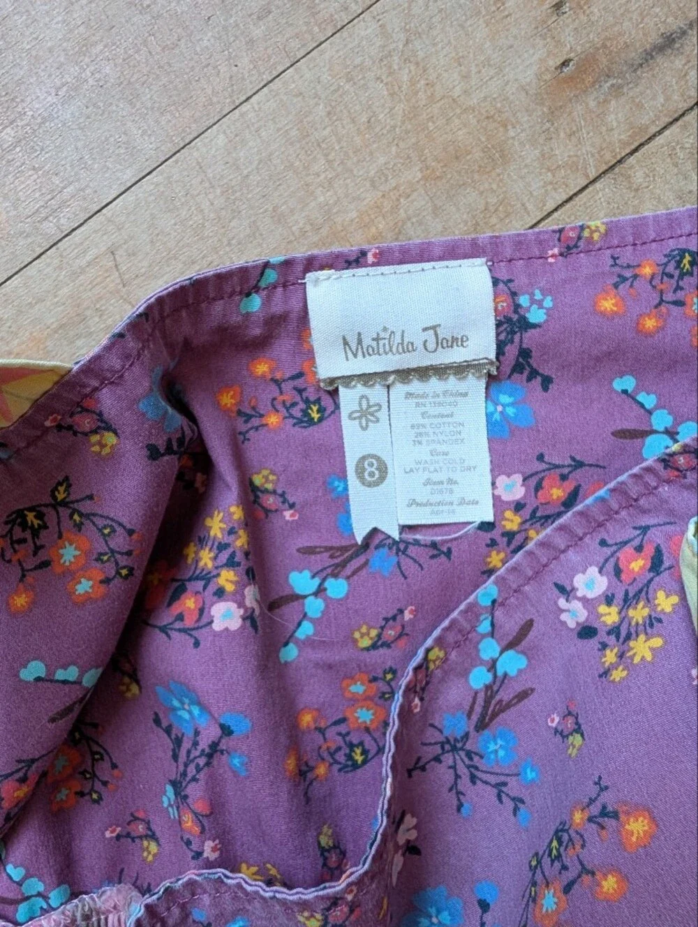 Matilda Jane Eiffel Tower Pink, Purple & Blue Multi-Print Layered Dress